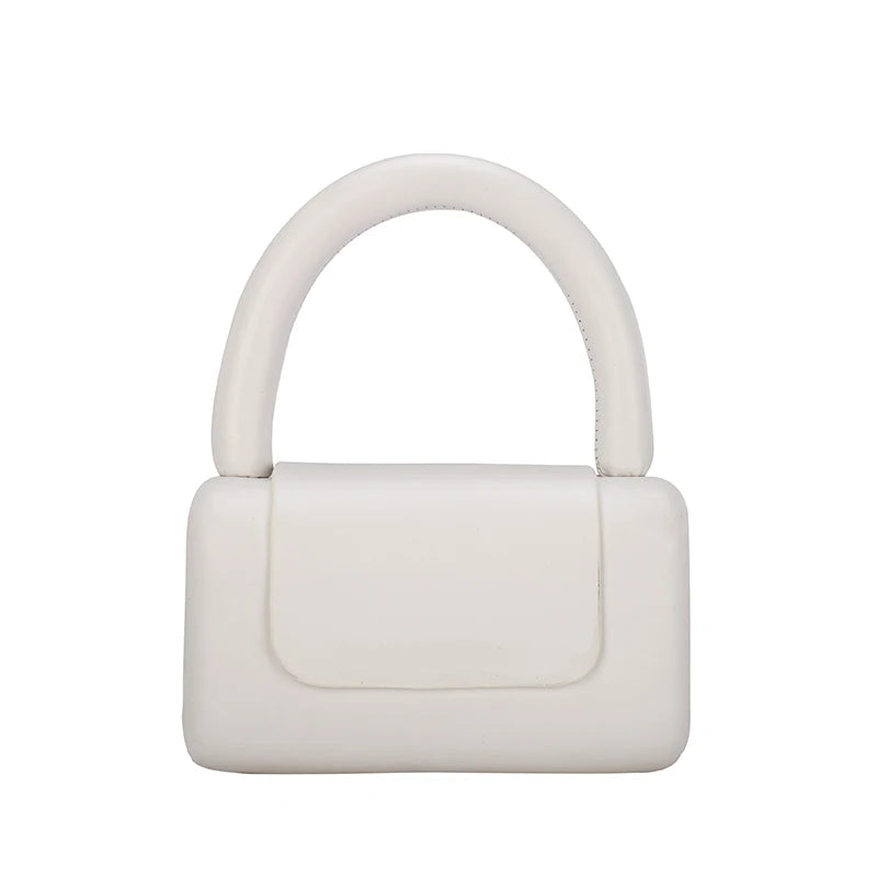 Summer Sweet Candy Jelly Handbags for Women Casual Small Square Tote Bag
