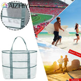 Large Capacity Beach Bag with 8 Pockets - Women's Travel Tote