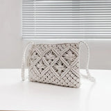Summer Tassel Hollow Straw Bag For Women Woven Crossbody Bag
