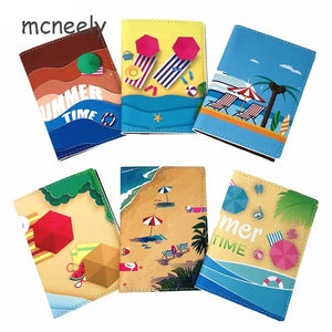 Couples Passport Holder PU Leather Travel Cover