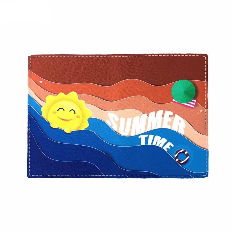 Couples Passport Holder PU Leather Travel Cover
