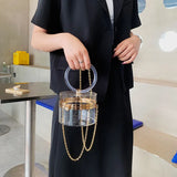 Summer Acrylic Round Party Clutch Evening Bag For Women
