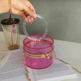 Summer Acrylic Round Party Clutch Evening Bag For Women