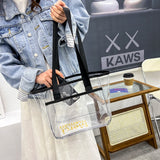 Summer PVC Women Large Capacity Shoulder Bag