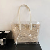 Summer Straw Beach Bag Vintage Woven Shoulder Bag Rattan Tote Bag