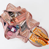Summer Transparent Travel Bags Stripe Handbag PVC Jelly Separation Sports Bag
