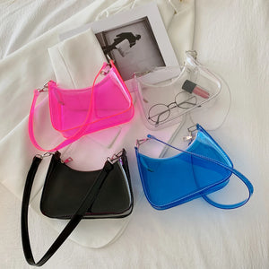 Summer Transparent Pink Shoulder Bag