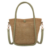 Summer Travel Woven Shoulder Bag Women's Straw Messenger Bags