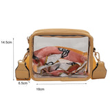 Summer Travel PVC Shoulder Messenger Bags Clear Tote Bags For Women