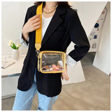 Summer Travel PVC Shoulder Messenger Bags Clear Tote Bags For Women