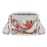 Summer Travel PVC Shoulder Messenger Bags Clear Tote Bags For Women
