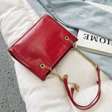 Summer Chain Female Handbags Large Capacity Pu Leather Ladies Tote Bag