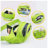 Waterproof Fruit Green Sports Waist Pack Adjustable Belt Strap