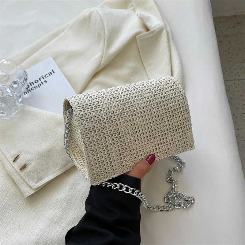 Straw Weave Crossbody Bag for Women Small Purses Handbags