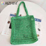 Summer Weaving Underarm Bag for Beach Vacation