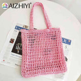 Summer Weaving Underarm Bag for Beach Vacation