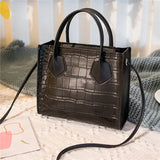Summer Crocodile Pattern Small Handbag Crossbody Bag for Women