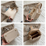 Women's PU Leather Shoulder Bucket Bags Small Handbags Wide Strap Crossbody Bags