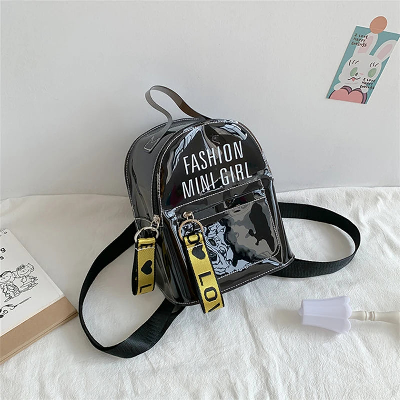 Transparent Candy Backpack for Women Girls School