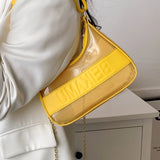 Summer Women Chain Jelly Saddle Bag All-match Shoulder Handbag