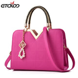 Summer Women Handbags Solid Female Shoulder Bags Girls Zipper Casual Leather Lad