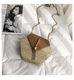Summer Straw Beach Bohemia Shoulder Bag