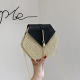 Summer Women Straw Handbags Beach Bohemia Small Messenger Bag