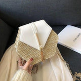 Summer Straw Beach Bohemia Shoulder Bag