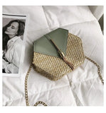 Summer Straw Beach Bohemia Shoulder Bag