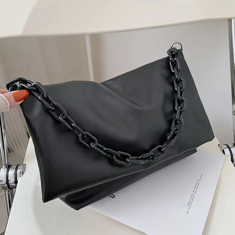 Summer Women Large-capacity Tote Bags Ladies Style Acrylic Chain Handbag