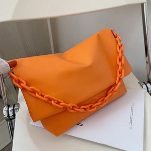 Summer Women Large-capacity Tote Bags Ladies Style Acrylic Chain Handbag