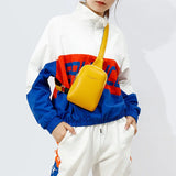 Women's Chest Pack Bag Hip Hop Banana Belt Bag Mini Crossbody Bags