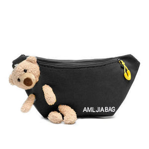 Summer Women's Chest Pack Bag Small Bag Bear Yellow Waist Bag
