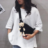 Summer Women's Chest Pack Bag Small Bag Bear Yellow Waist Bag