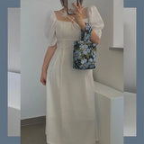 Summer Women's Retro Flower Shoulder Bag Jacquard Floral Handbags