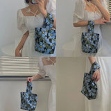 Summer Women's Retro Flower Shoulder Bag Jacquard Floral Handbags