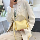 Summer Women's Shoulder Bag Pu Leather Casual Solid Handbag