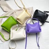 Summer Women's Shoulder Bag Pu Leather Casual Solid Handbag