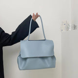 Summer Women's Shoulder Bag Large Capacity Soft Pu Leather Flap Totes Bags
