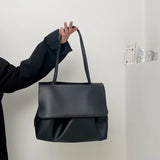 Summer Women's Shoulder Bag Large Capacity Soft Pu Leather Flap Totes Bags