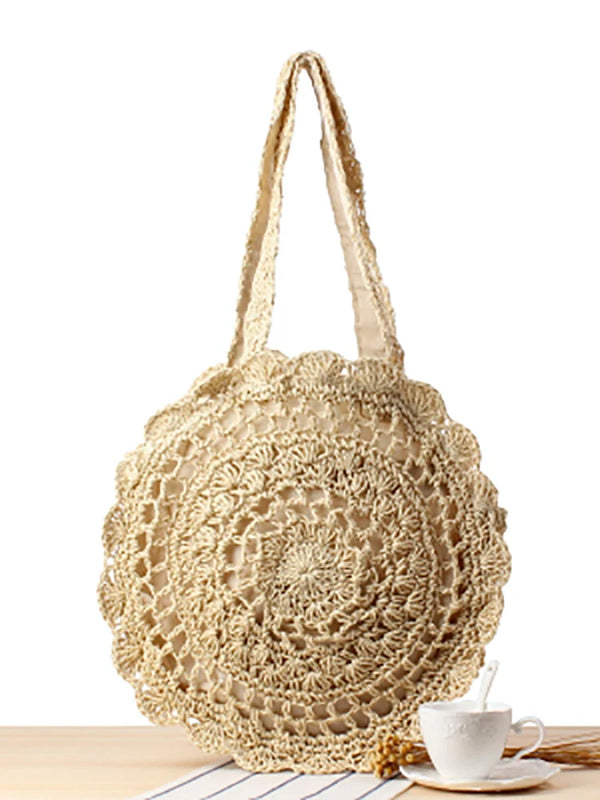 Summer Woven Straw Shoulder Bag Large Capacity Handbag