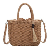 Straw Handbag Women Beach Bag Large Capacity Tote Shopping Handle Bags
