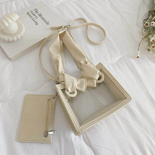 Summer Beach Small Bag Transparent Messenger Bag Female Bag One-Shoulder Armpit