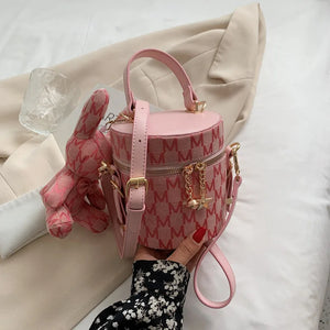 Summer Canvas High-Quality Texture Handbag Bucket Bag