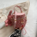 Summer Canvas High-Quality Texture Handbag Bucket Bag