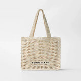 Summer Fairy Hollow Straw Woven Bag One-Shoulder Hand-Held Beach Bag