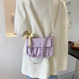 Summer Girl Shoulder Bag, Light Pleated Multi-functional, High-quality Chain Bag