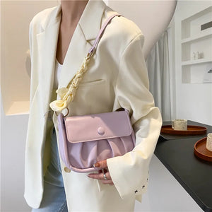 Summer Girl Shoulder Bag, Light Pleated Multi-functional, High-quality Chain Bag