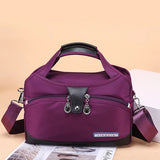Summer canvas shoulder bag with large capacity