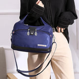 Summer canvas shoulder bag with large capacity